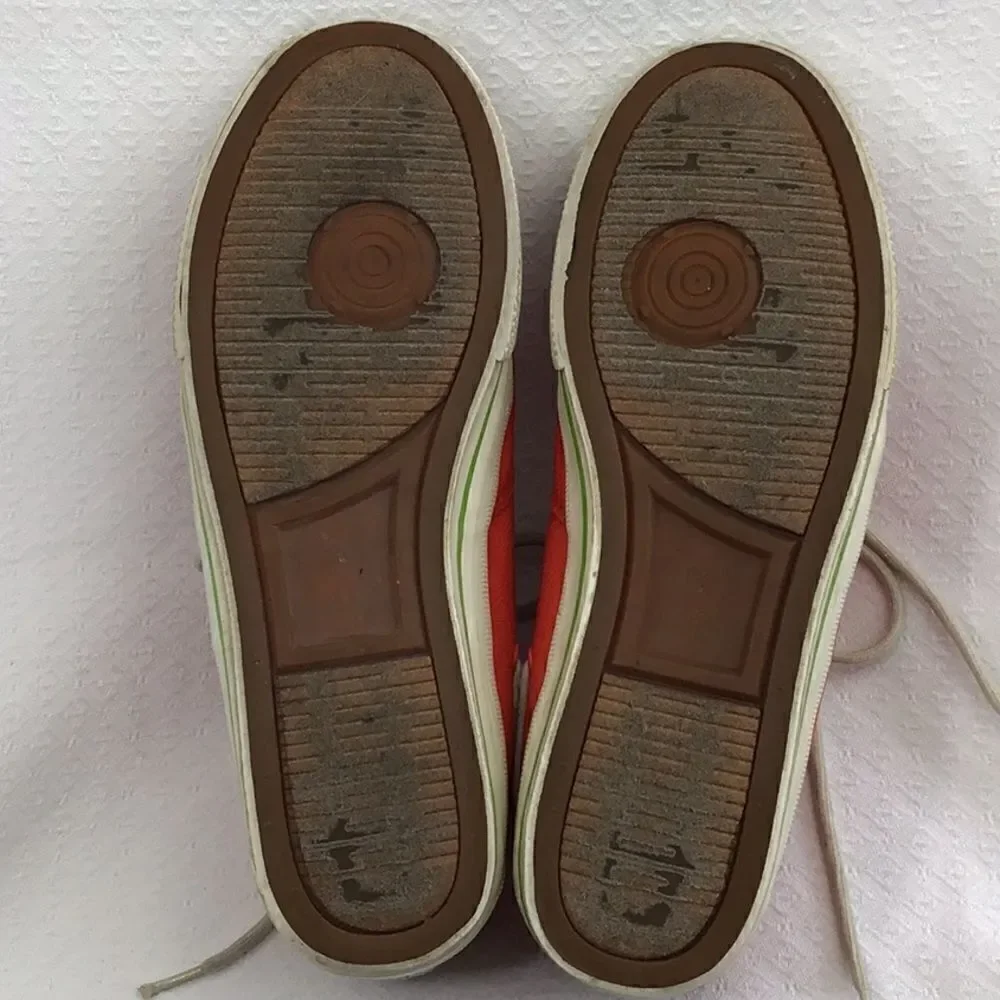 Polo Ralph Lauren Red Lace Up Deck Boat Shoes